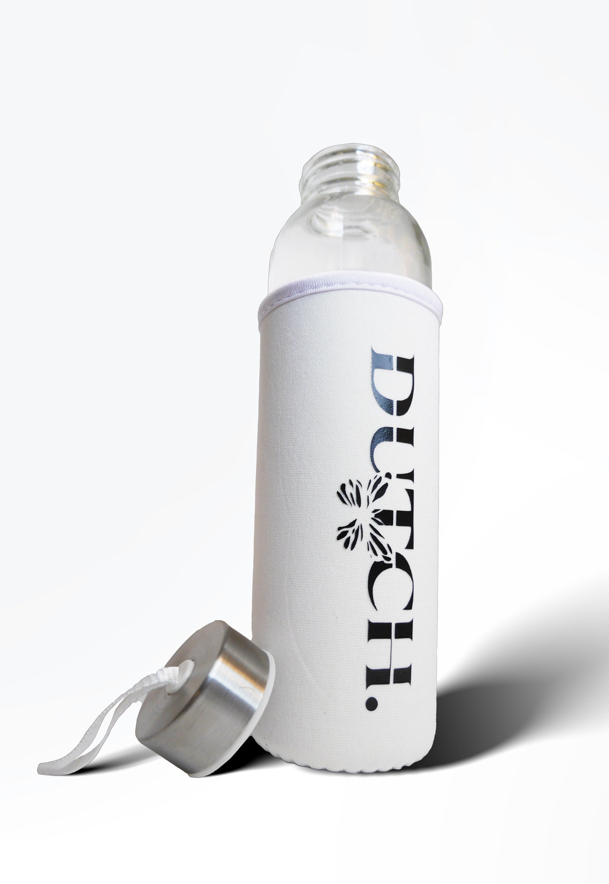 DUTCH.  - GLASS BOTTLE (with sleeve). - Premium Glazenfles from DUTCH. - Just €17.99! Shop now at DUTCH.