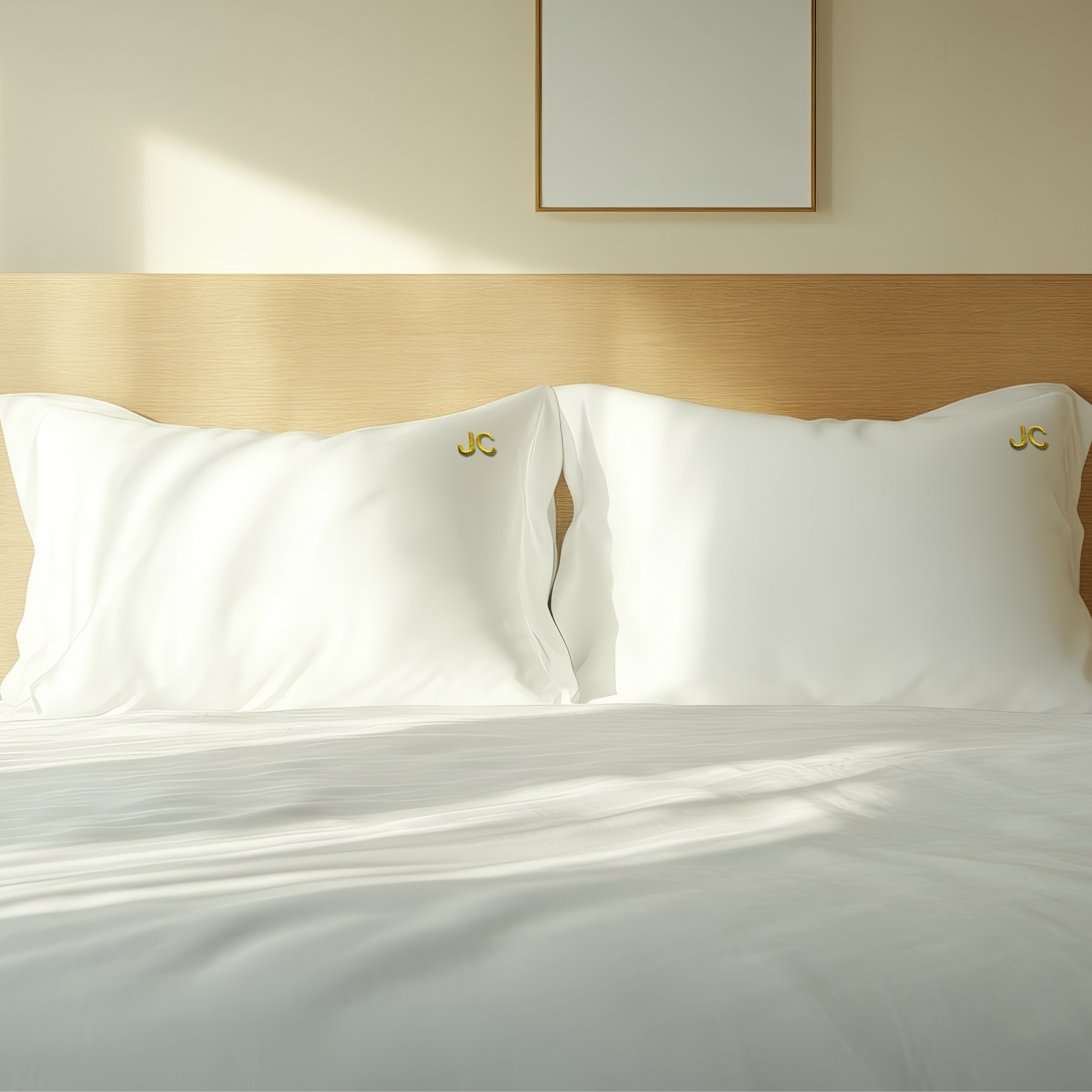 MARY – Pillowcase with embroidered initials - Premium Kussenslopen from DUTCH. - Just €20! Shop now at DUTCH.