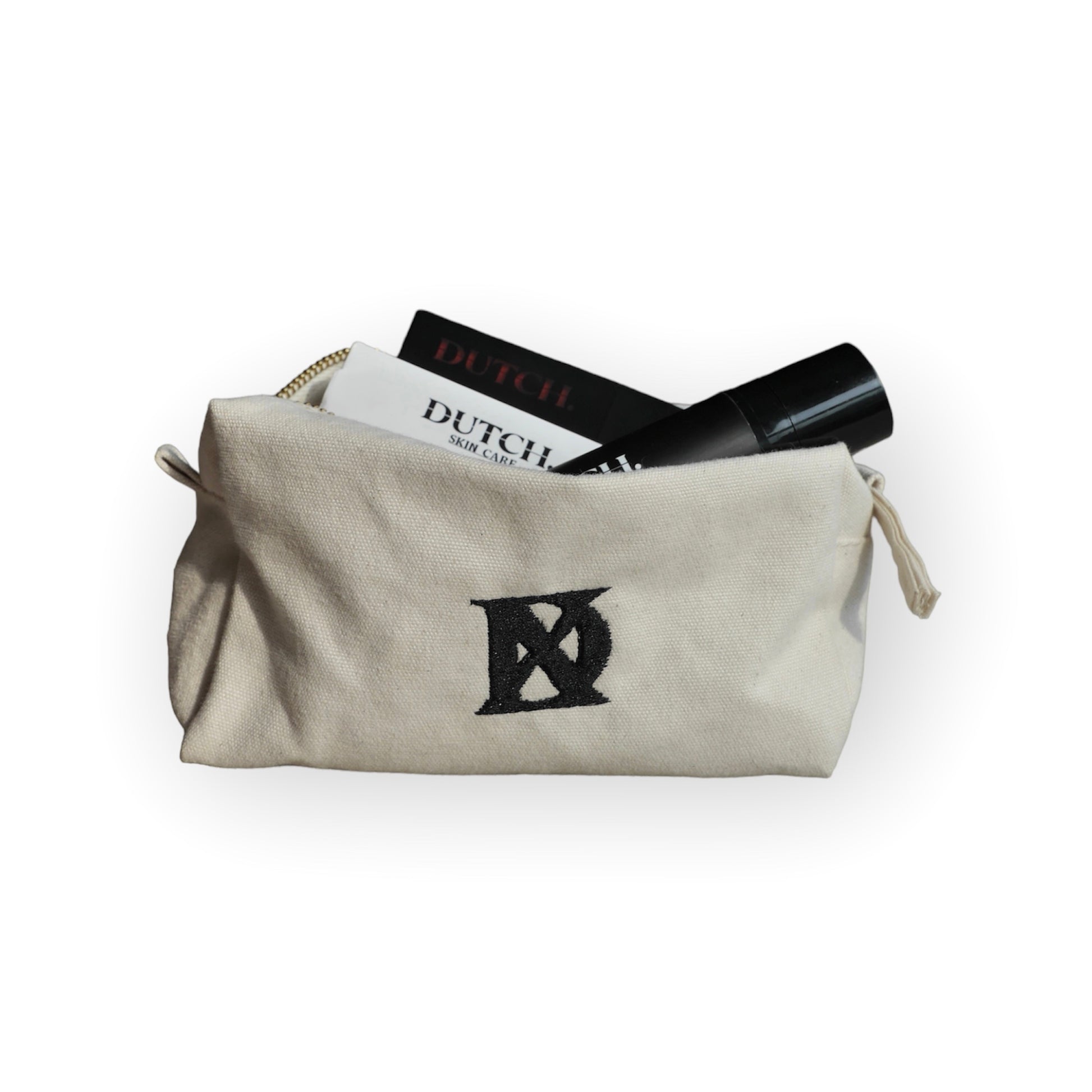 MILA - Beige Toiletry bag/pouch (personalisable) - Premium Koffers/Tassen from DUTCH. - Just €19.99! Shop now at DUTCH.